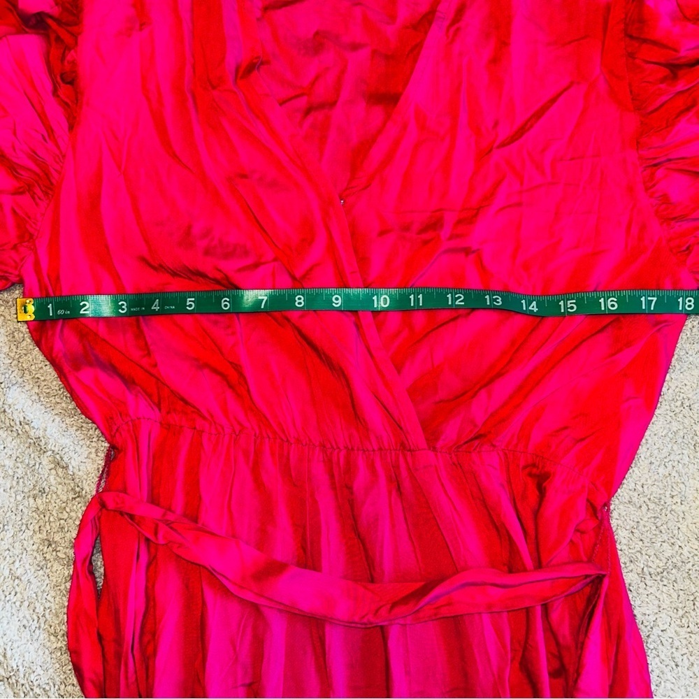 Elegant Pink Midi Dress size Large - Picture 7 of 8